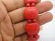 Collection Chinese Handwork Red Coral Carven Square Chain Bracelet Bracelets photo 2