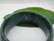 Chinese Handwork Green Jade Stone Carven Bracelet Big 60mm Inside Bracelets photo 2