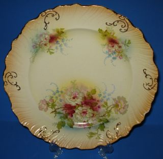 Antique English Porcelain Plate Crown Devon Sf&co 19th C Victorian England 1891 photo