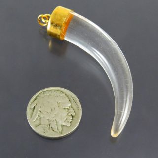 Clear Large Claw Pendant photo