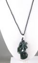 Chinese Natural Hetian Gray Jade Hand - Carved Intaglio Jade Flower Pendant,  Fine Necklaces & Pendants photo 3