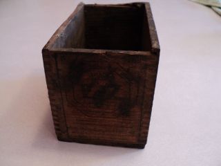 Antique Wooden E - Z Metal Cleaner Box photo