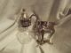 Glass Decanter Or Pitcher In Holder Possibly Sterling Silver - Bottles, Decanters & Flasks photo 2
