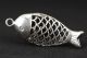 Chinese Old Miao Silver Handwork Hollow Out Carving Fish Pendant Necklaces & Pendants photo 3