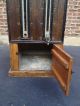 Antique Large Wood Metal Creamery Cabinet Great Stenciling Intact 1880s Other photo 2