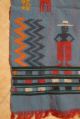 Vintage Ethnic Tribal Vintage Cloth Textile Weaving Black Man In A Top Hat Deer Other photo 3
