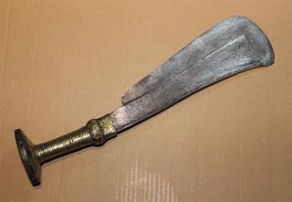 Congo Old African Knife Ancien Couteau D ' Afrique Teke Africa Afrika Kongo Mes photo