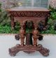 Antique French Victorian Renaissance Carved Oak Dolphin Table Library Desk 1870 1800-1899 photo 2
