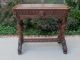 Antique French Victorian Renaissance Carved Oak Dolphin Table Library Desk 1870 1800-1899 photo 5
