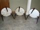 Set Of 3 Vntg Retro Mid Century Mod Faux Marble Formica Stacking Nesting Tables Post-1950 photo 4