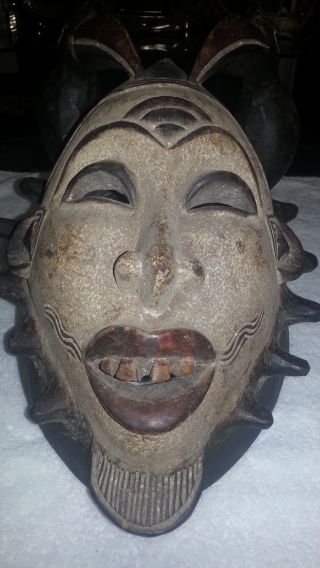 African Punu Tribe Mask,  From Gabon photo