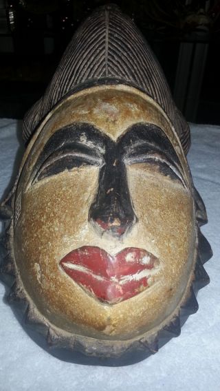 African Female Punu Mask,  From Gabon Africa photo