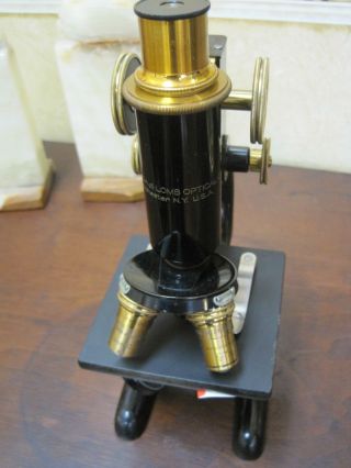 Vintage Bausch & Lomb Microscope Patented 1915 photo