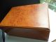 H115 Vintage Large Fine Walnut Wooden Cigar Container Box 12x9x5.  5 
