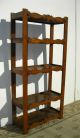 Vintage Rustic Spanish Style Wood Bookcase Bookshelf Decorative Nails 5 Shelves Post-1950 photo 1