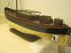 Vintage Wood Boat With Electric Motor,  A Sail,  Hand Carved Details 30 Inch Model Ships photo 1