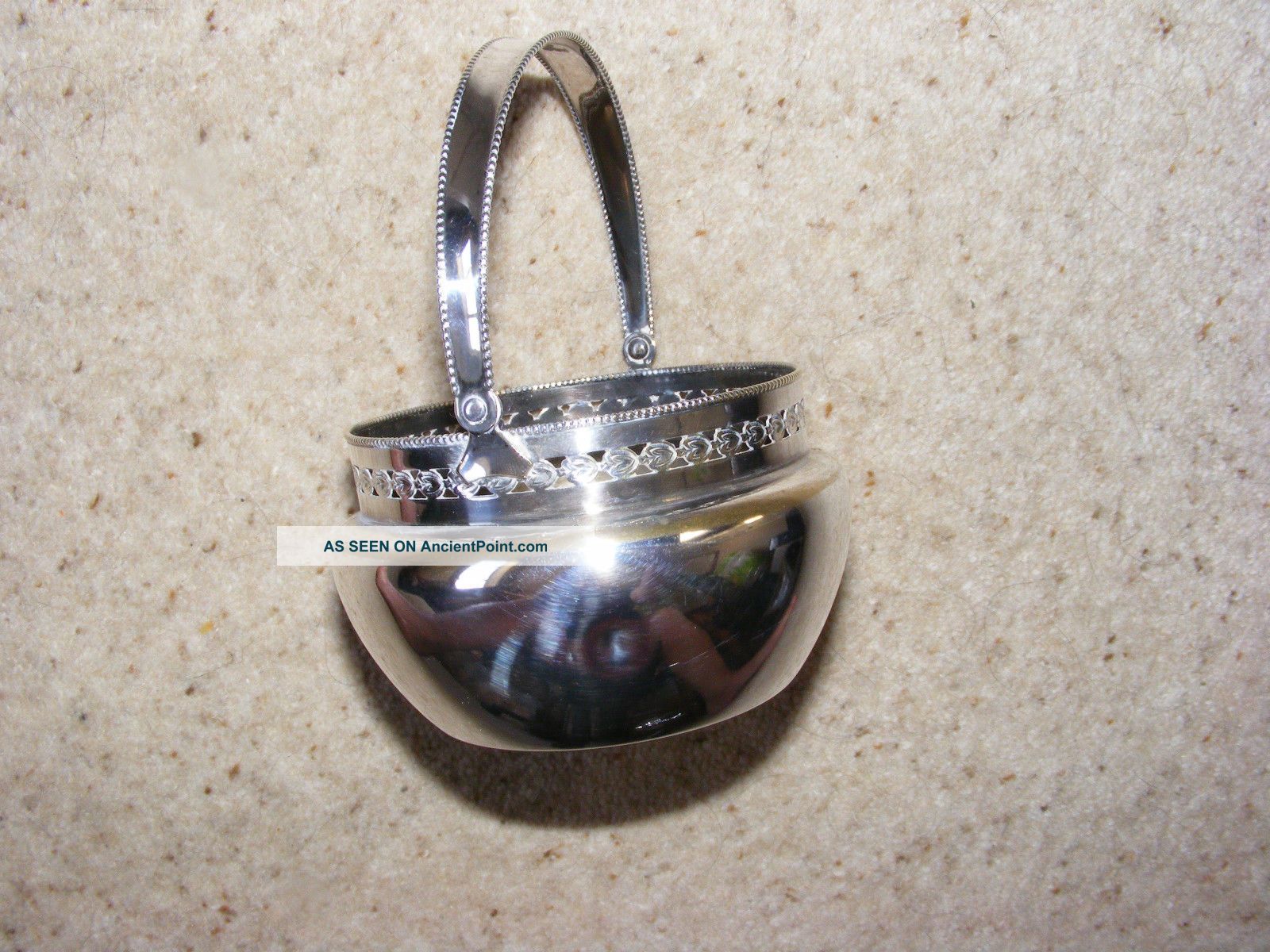 Art Nouveau Wmf Bon Bon Dish Circa 1913 Old Silver Plate German Art Deco photo