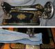 Serviced Antique 1920 Singer 66 - 1 Red Eye Treadle Sewing Machine Works See Video Sewing Machines photo 5