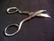 Antique Hallmarked Sterling Silver Scissors 19.  5 G In Leather Case,  Gorham Other photo 4