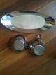 Stainless Steel 18 - 8 Vintage Tea Set Tray Creamer Sugar Coffee 3 Piece (t1) Tea/Coffee Pots & Sets photo 3