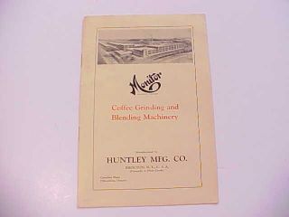 1930 Monitor Industrial Coffee Grinders Brochure Brocton New York 8 Pages Vg+ photo