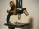 1920s Antique Vintage Steel & Brass Microscope 352x Spencer Buffalo Ny Wood Case Microscopes & Lab Equipment photo 4
