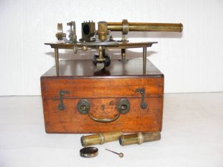 19th C.  Sextant By James Morton Of Sunderland & S.  Shields With Telescopes photo