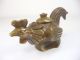 Chinese Old Handwork Copper Carved Chicken Shaped Teapot Tp Teapots photo 3