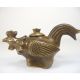 Chinese Old Handwork Copper Carved Chicken Shaped Teapot Tp Teapots photo 4