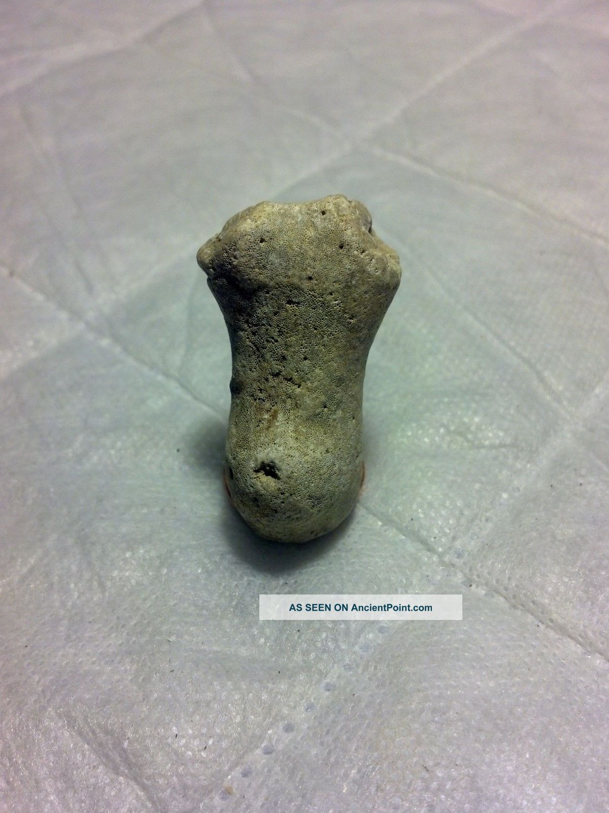 Ancient Fossil - Pregnant Torso Shape: Fertility Good Luck Charm Unique Primitives photo
