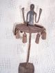 African Hand Forged Iron Dogon Nommo Staff Sculptures & Statues photo 3