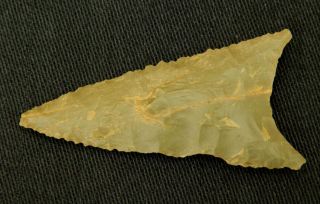 Neolithic Neolithique Jasper Arrowhead - 4.  5 Cm / 1.  77 