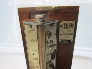 Antique Accoson Sphygmomanometer Blood Pressure Meter - Wooden Box photo