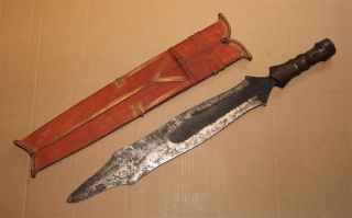 Congo Old African Knife Ancien Couteau Salampasu Kongo Africa D ' Afrique Kongo photo