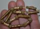 Antique Yoruba Lost Wax Gilded Brass Beads,  Nigeria Jewelry photo 1