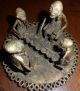 African Continent Brass Antique: ' Ladies Making Food ' Other photo 2