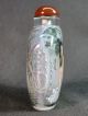 Chinese Big Belle Inside Hand Painted Glass Snuff Bottle:gift Box Snuff Bottles photo 2