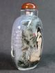 Chinese Big Belle Inside Hand Painted Glass Snuff Bottle:gift Box Snuff Bottles photo 4