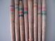 8 Antique Primirive Wooden Spindles For Wool Spinning Primitives photo 4