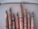 8 Antique Primirive Wooden Spindles For Wool Spinning Primitives photo 5