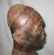 Antique African Tribal Art Wood Carving,  Mother And Child 16 3/4 