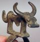 African Lobi Animal Buffalo Bronze Man ' S Ring Figure Burkina Faso Ethnix Other photo 1