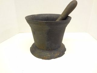 Bronze Mortar & Pestle,  Early Apothecary photo