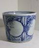 Antique Chinese Cup Blue And White Hand Painted Unfinished Earthen Ware Glasses & Cups photo 1