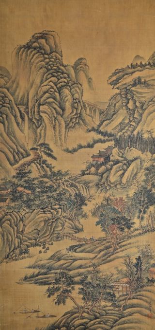 Excellent Chinese Scroll Painting By Li Shizhuo P296 photo