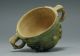 Ancient Roman Green Double Lead - Glazed Wine Cup (300 Ad) Roman photo 1