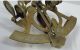 5 In Antiqued Brass Working Rack Pinon Sextant Item Sextants photo 2