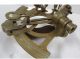 5 In Antiqued Brass Working Rack Pinon Sextant Item Sextants photo 3