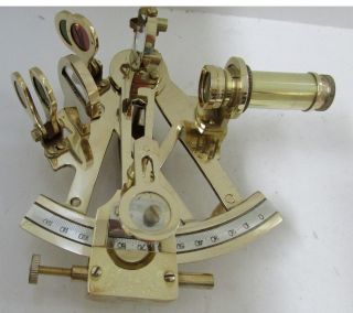 A Favorite 4in Working Brass A Favorite Sextant photo