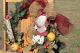 Christmas Wreath Primitive Santa Holiday Wreath Burlap Mesh Wreath Primitives photo 1
